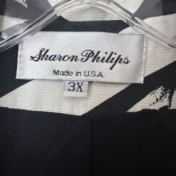 Sharon Phillips Made In The USA Funky Abstract Blazer 3X - Picture 4 of 8